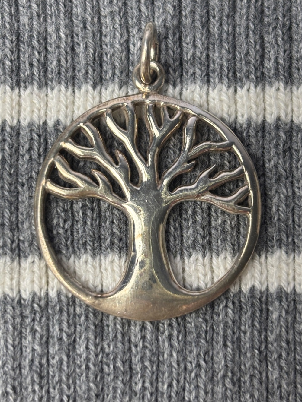 Vintage Silver Tree of Life Pendant - Sterling 925 Silver Heavy